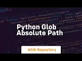 python glob absolute path