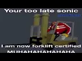 Eggman gets forklift certified