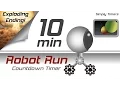10 min racing robot countdown timer with exploding ending