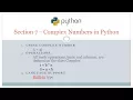 c05s07 - Complex Numbers in Python