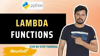 Python Tutorials For Beginners in Telugu - Tutorial 12 Lambda Functions in Python
