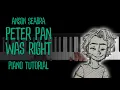 Peter Pan Was Right (Anson Seabra) Piano Keyboard Tutorial / Karaoke Cover
