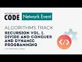 Algorithms Track Recursion vol 1 Divide-and-conquer and Dynamic Programming
