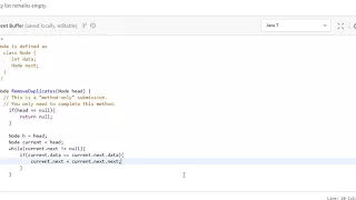 Delete duplicate value nodes from a sorted linked list