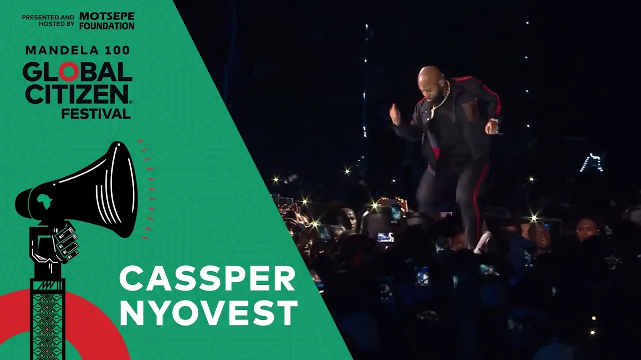 Cassper Nyovest Performs “Monate Mpolaye” | Global Citizen Festival: Mandela 100