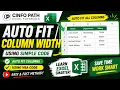 Excel AutoFit Columns with Simple VBA Code