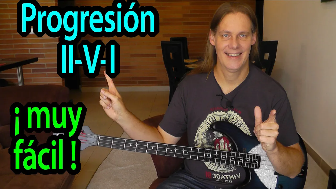 Progresión "II V I" fácil explicación: Entender y tocar los acordes en el Bajo