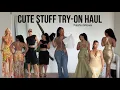 CUTE STUFF TRY-ON HAUL Dresses Jeans sets from FashionNova