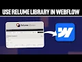 How To Use Relume Library in Webflow Full Tutorial