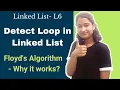 Detect Loop in Linked List Slow and Fast Pointer Approach How it works