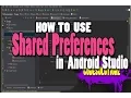 Shared Preference in Android Studio