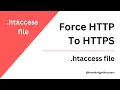 Force HTTP To HTTPS Htaccess tutorial Knowledge Thrusters knowledgethrusters