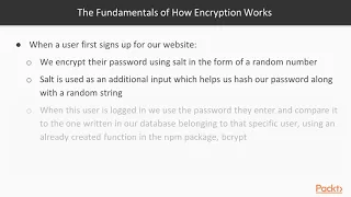 Advanced Server-Side Programming with Node js Intro to Encrypt Sensitive Data packtpub com