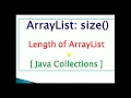 ArrayList length size in java example
