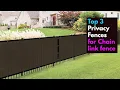 The 3 Best Fence Privacy Screens for Chain Link Fencing