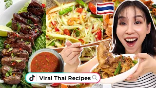 I Tried The Most Viral Thai Recipes On TikTok WOW 