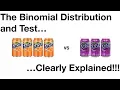 The Binomial Distribution and Test Clearly Explained