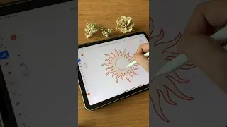 Magical Sun Celestial Boho Style Digital Art