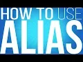 How to use aliases in BASH