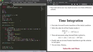 PHYSICS PROGRAMMERS Diffusion equation solution using python in spectral method