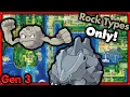 Can I Beat Pokemon Fire Red with ONLY Rock Types Pokemon Challenges