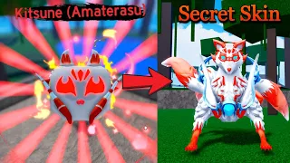 Obtaining the Secret Kitsune Skin in Blox Fruits (fanmade)