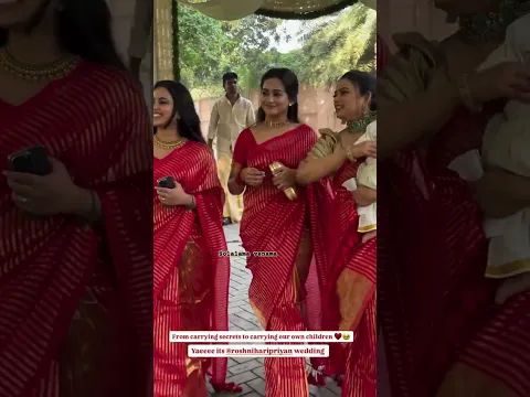 Bharathi kannama serial actress roshini wedding celebration viral video