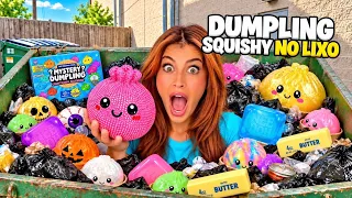 A MAIOR BUSCA por DUMPLING SQUISHYS no LIXO — encontramos o DOURADO LENDÁRIO??