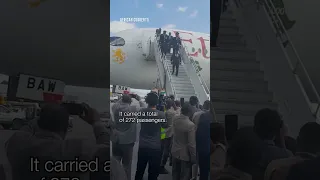 Ethiopia Airlines And Africa S Largest Passenger Plane Took Off From Addis Ababa To Lagos 