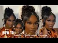 90 s Messy Curly Updo Tutorial with Bangs No Glue Needed PROM 2023 HAIRSTYLES