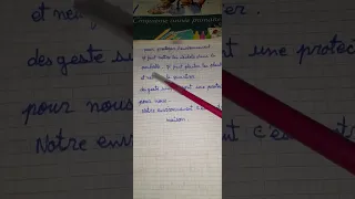 تحضير وتدريب للاختبار3 تعبير كتابي بالفرنسية المحافظة على البيئة 5ابتدائي2023 
