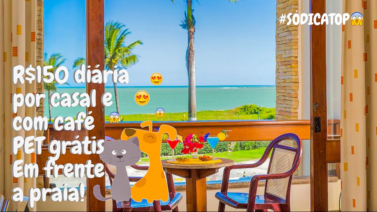 Melhores e mais baratos hotéis que aceitam PETs em #portoseguro #ba
