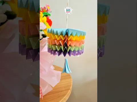 🌟 Hiasan LAMPION origami warna-warni