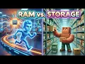 RAM vs Storage Computer Memory Storage Explained