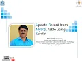 How to Update MySQL Table record using Servlet
