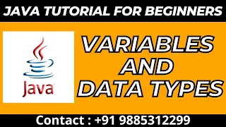 Java Tutorial Variables and Data Types in Java Programming Online Training Class 01