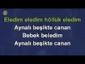 Eledim Eledim Traditional Folk Song (KARAOKE)