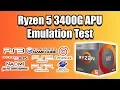 RYZEN 5 3400G Emulation Test - The New APU In Town
