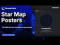 Extension Star Map PostersStar Map Posters The Night Sky Over Any Place at Any Moment WunderPaint