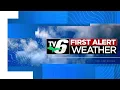 FIRST ALERT T Showers for some before more rain