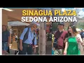Summer Walk tour around at Sinagua Plaza Sedona Arizona usa