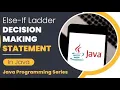 if-else-if ladder statement in Java Hindi Conditional Statements In Java