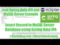 Hibernate JPA and MySQL using ECLIPSE IDE