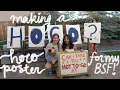 MAKING A HOMECOMING POSTER for my best friend her reaction ideas for posters