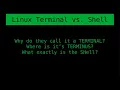 Terminal vs Shell vs Console on Linux