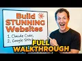 Build STUNNING Websites with Claude Code Google Stitch full walkthrough