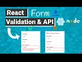 React Form validation and Linking with API Backend BEGINNERS REACt JS Formik w EXPRESSJS Server