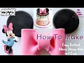 Fondant Minnie Bow and Ears Easy and Simple Disney Minnie Mouse Cake