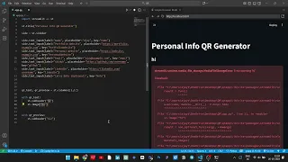 QR Code Generator Streamlit App Python Timelapse