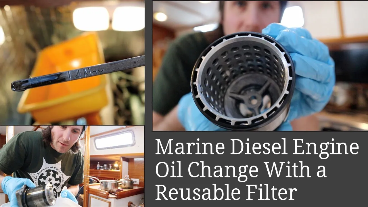 Changing the Oil on a 1979 Mercedes OM636 Marine Diesel Engine